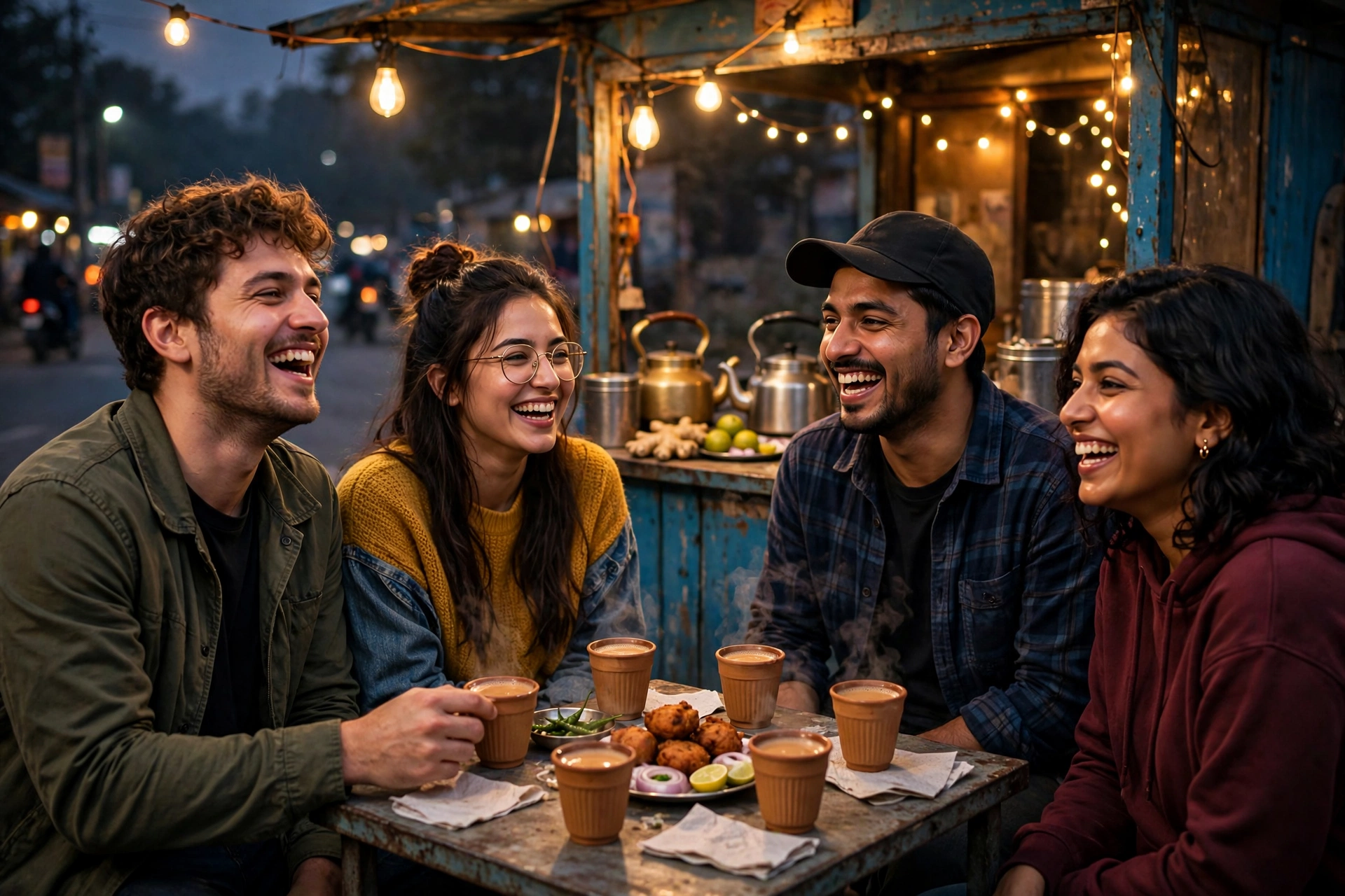Chai poetry in Urdu text